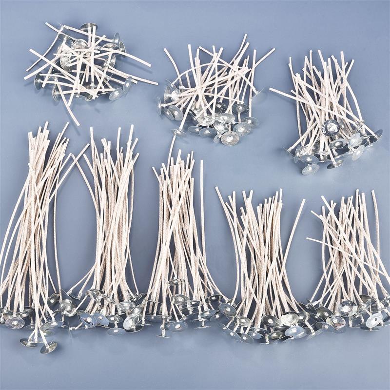 Candle Supplies Tins - 30Pcs เทียนต่ำควัน Pre-Waxed Diy ทำเทียน Pre-Waxed