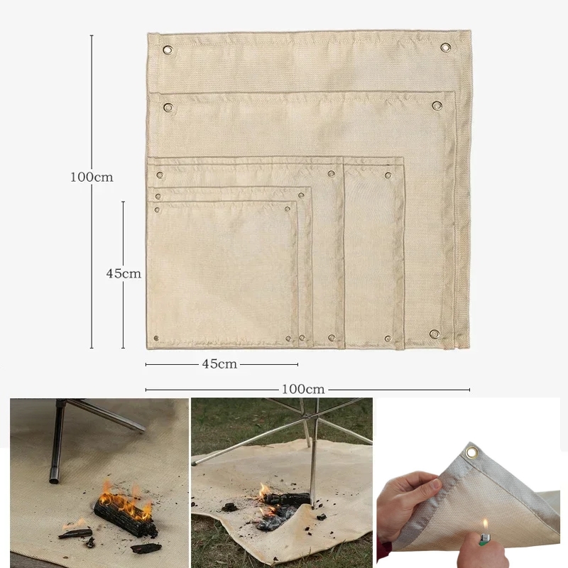 แผ่นรองกันไฟสำหรับตั้งแคมป์ ผ้ - Heat Resistant Mat บทวิจารณ์และราคา