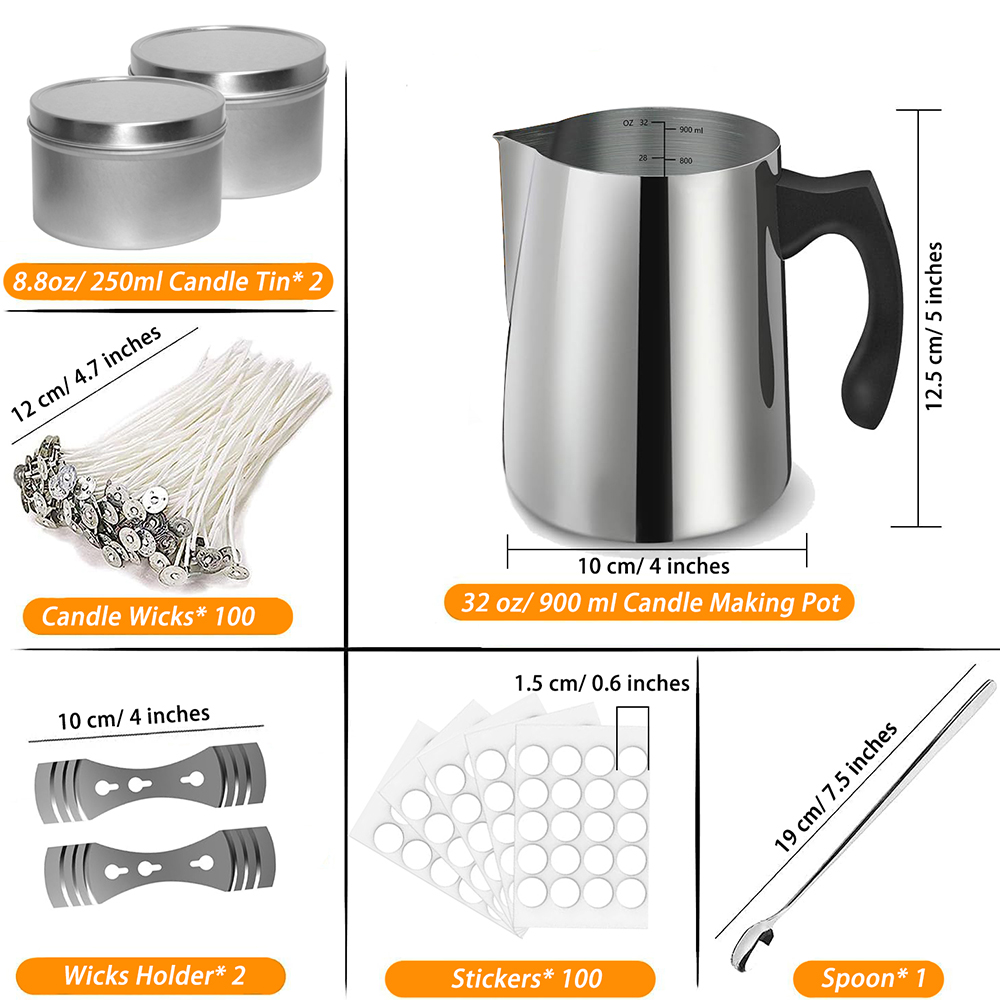 เทียนทําชุดเริ่มต้นอุปกรณ์รวมท - Candle Supplies Shop บทวิจารณ์และราคา