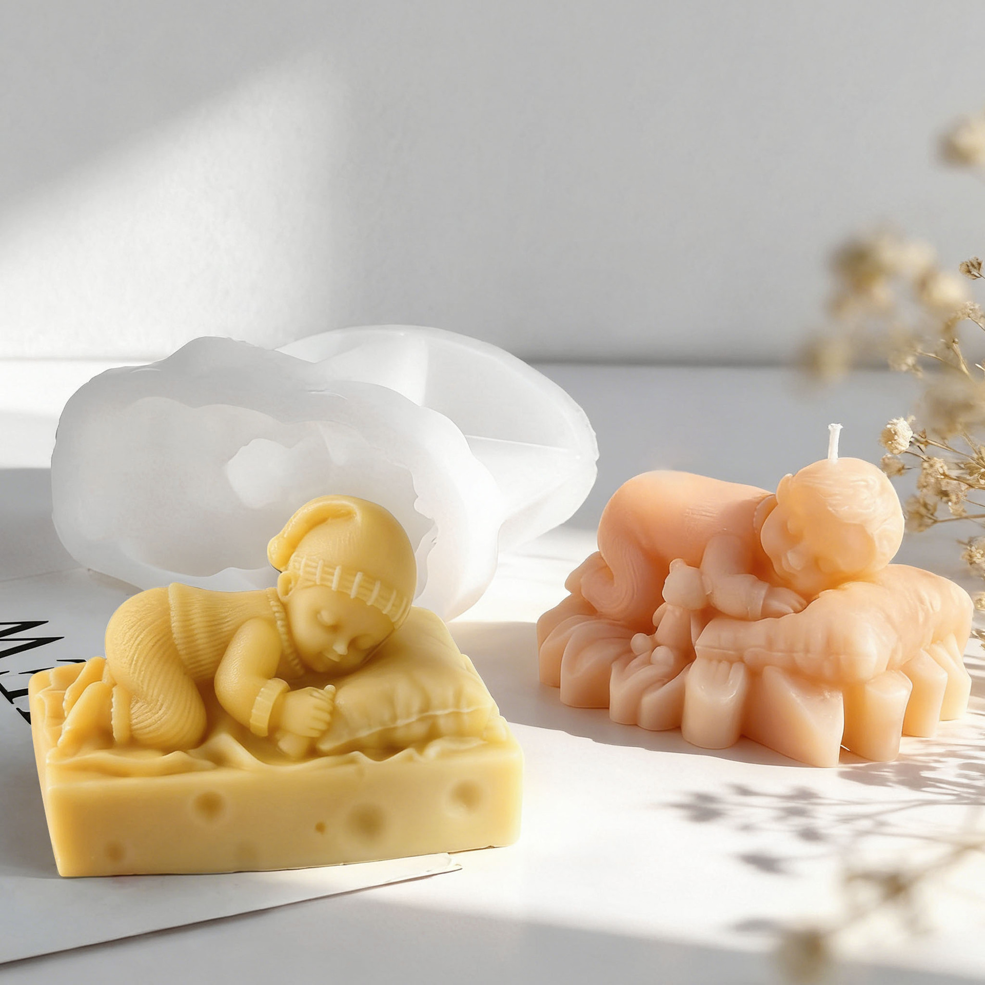 แม่พิมพ์เทียนซิลิโคนรูปเด็กทาร - Candle Supplies Tins บทวิจารณ์และราคา