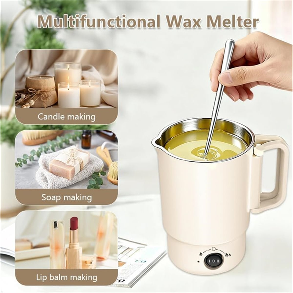 ชุดหม้อหลอมขี้ผึ้งไฟฟ้าพร้อมเท - Candle Supplies Uk บทวิจารณ์และราคา