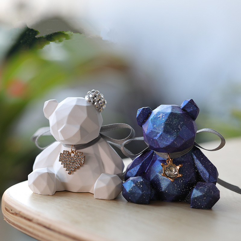 3D สเตอริโอหมีแม่พิมพ์ซิลิโคน  - Candle Supplies Tins บทวิจารณ์และราคา
