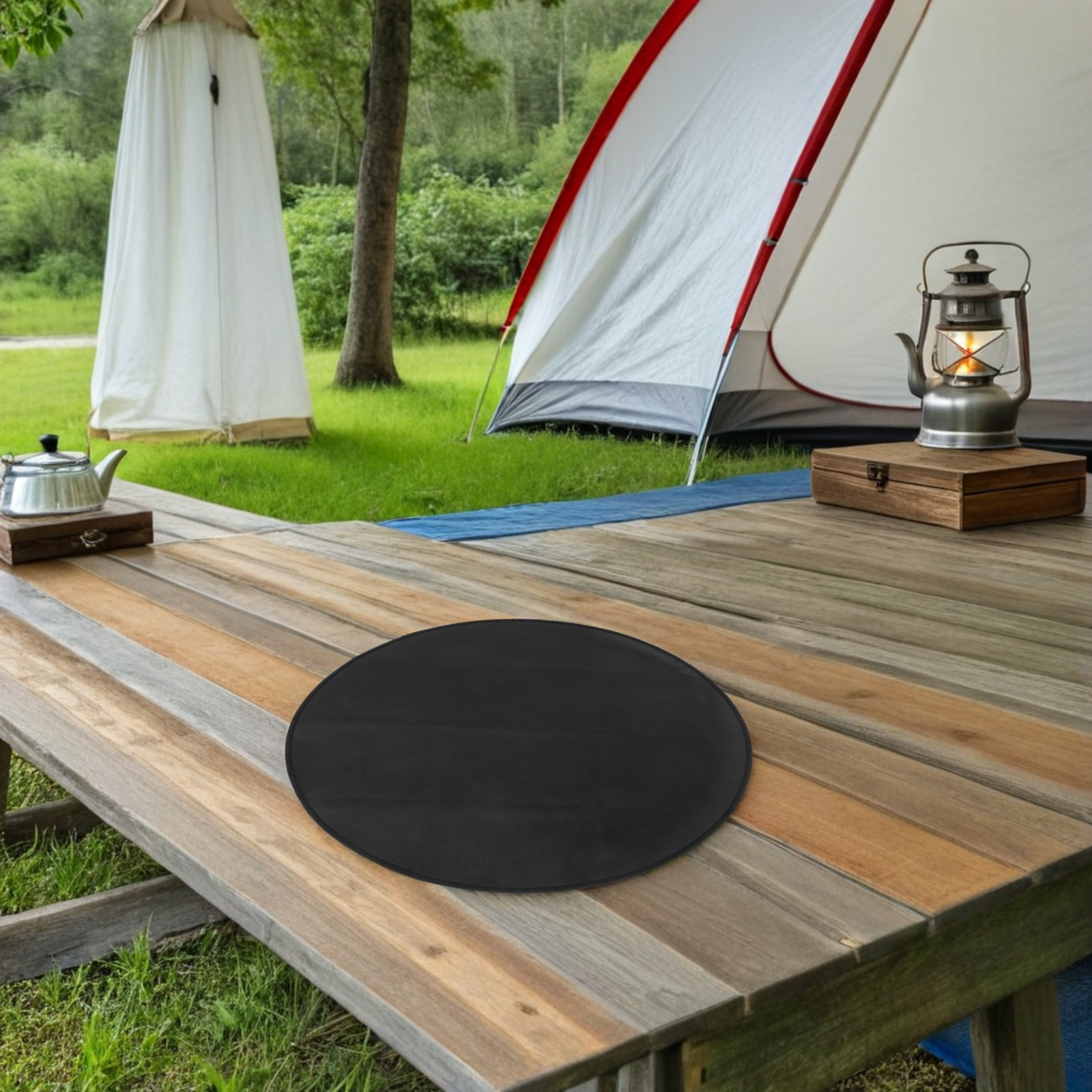 แผ่นรองเตาย่างกันไฟทรงกลม ทนคว - Heat Resistant Mat บทวิจารณ์และราคา